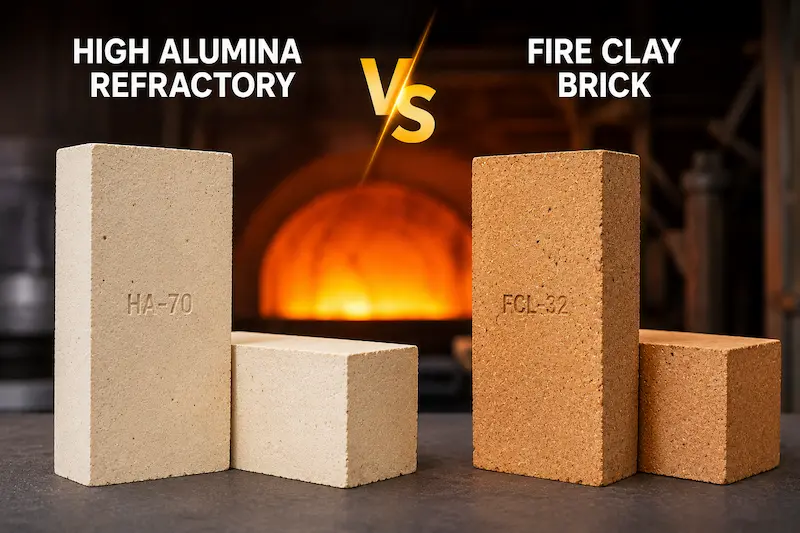 High Alumina Refractory vs Fire Clay Brick